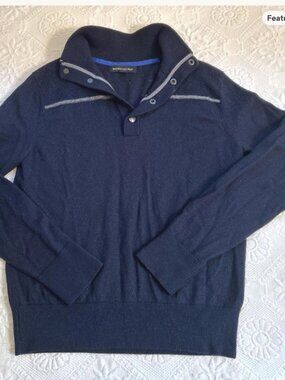 Banana Republic unisex blue merino sweater size S